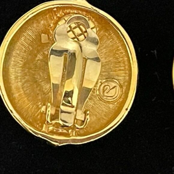 Swarovski black enamel Faux Pearl Crystals Brooch Earring Set Excellent new cond - Picture 5 of 7